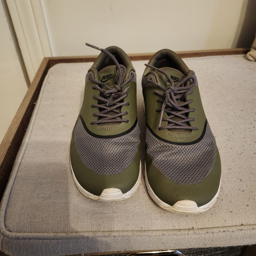Nike Women's Olive and Gray Sneakers